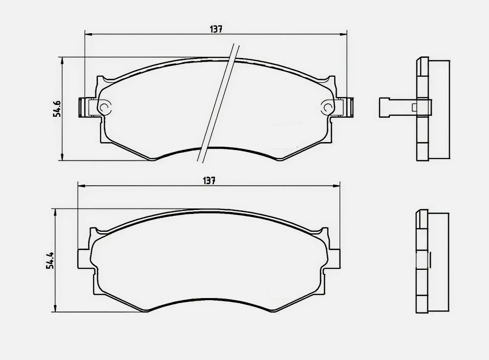 NISSAN S13 CA18-DET BREMBO FRONT BRAKE PADS - P30002S