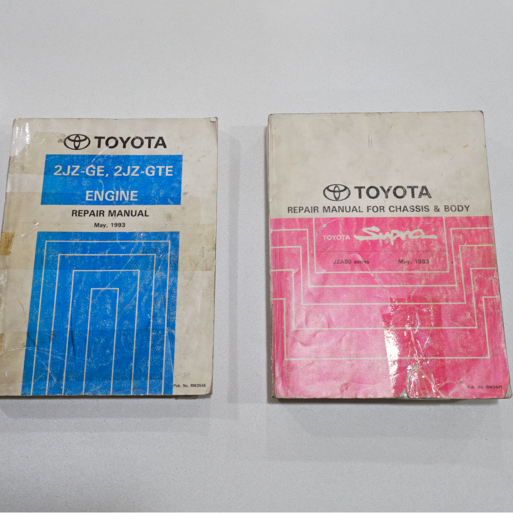 JZA80 SUPRA AND 2JZGTE/GE FACTORY TOYOTA WORKSHOP MANUALS