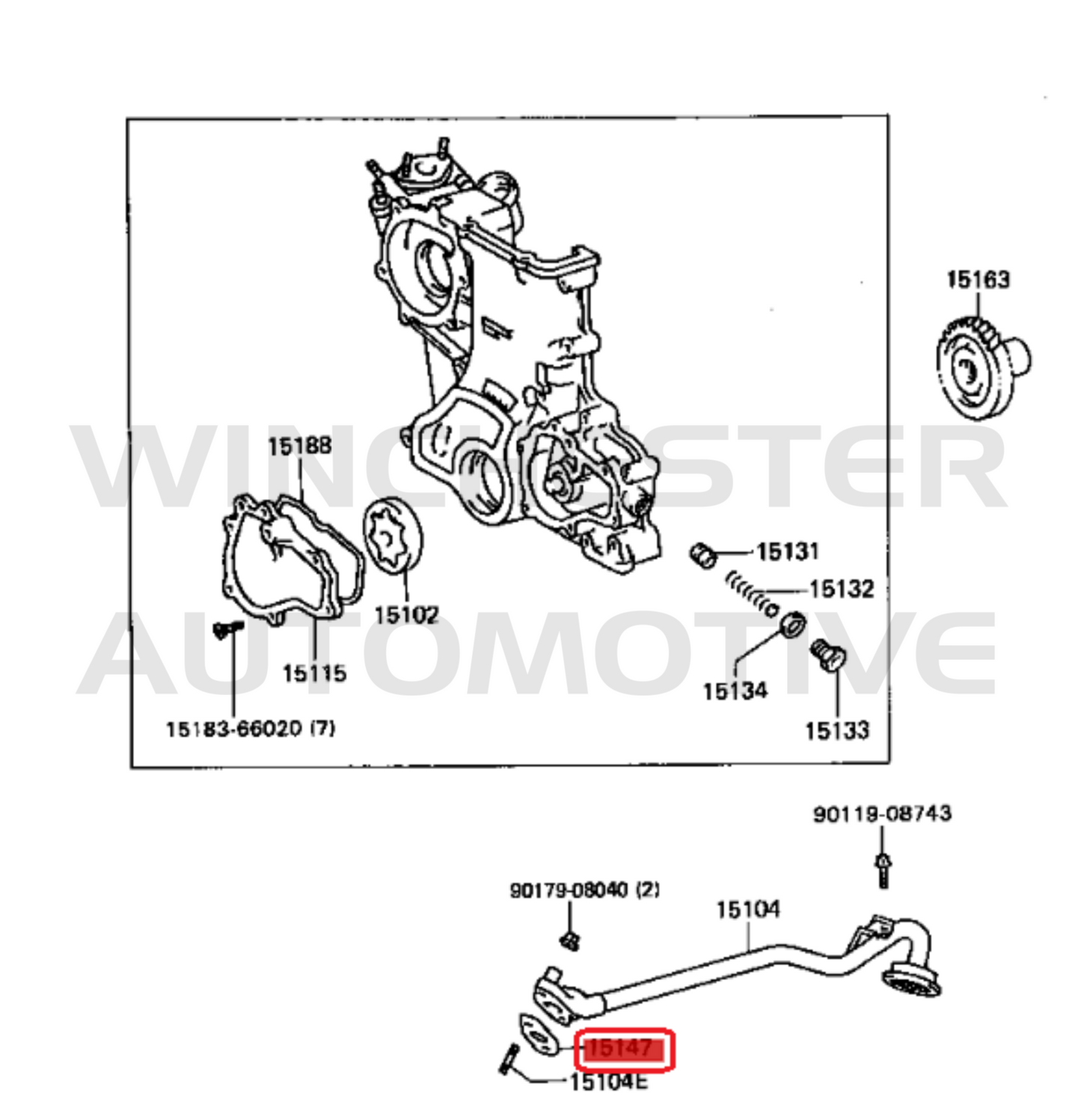 1FZ-FE OEM OIL PICK UP GASKET
