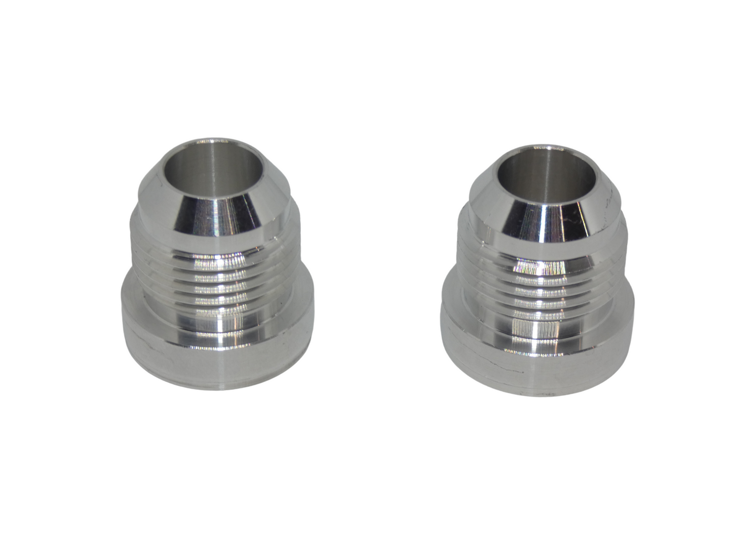 AN10 WELD ON FITTING ALUMINIUM - 2 PACK