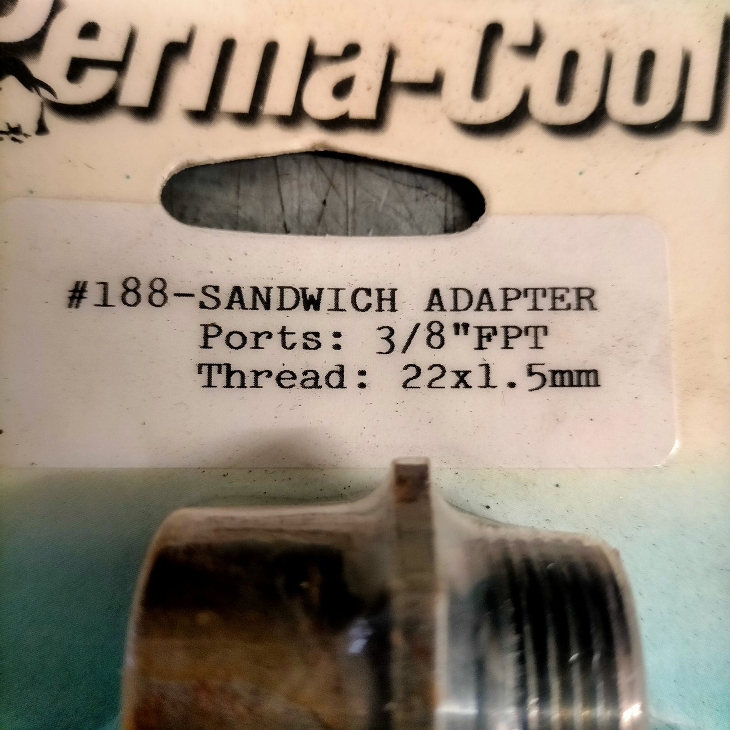 PERMACOOL M22x1.5 OIL FILTER SANDWHICH PLATE - FEED / RETURN FOR OIL COOLER