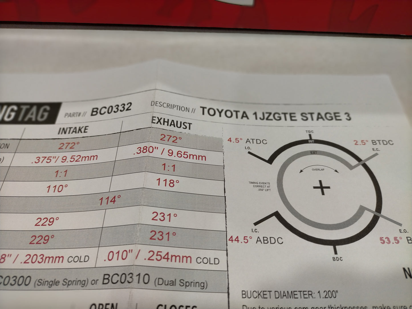 BC 272 / 272 CAMS - 1JZ-GTE NON VVTI