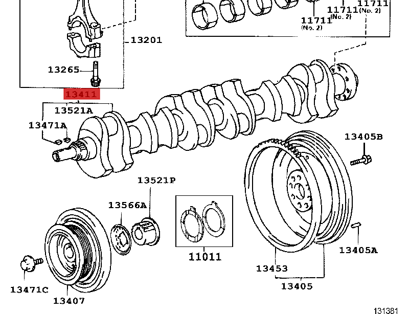 OEM 2JZ-GTE / 2JZ-GE CRANKSHAFT