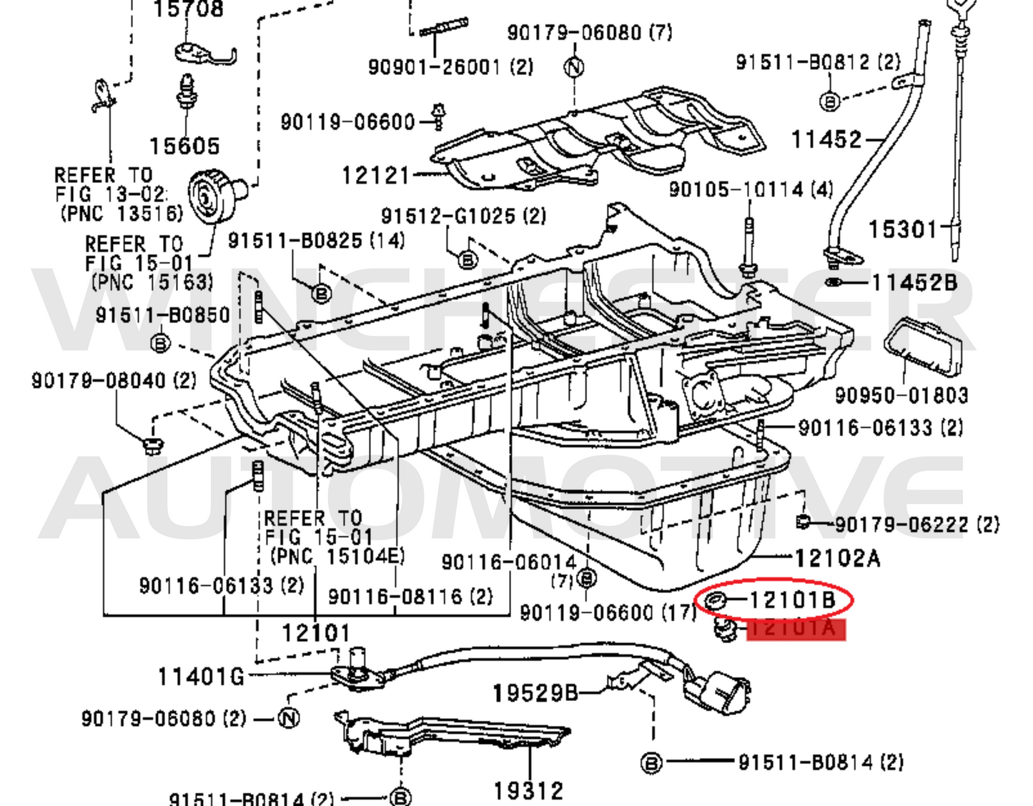 OEM TOYOTA SUMP PLUG AND GASKET