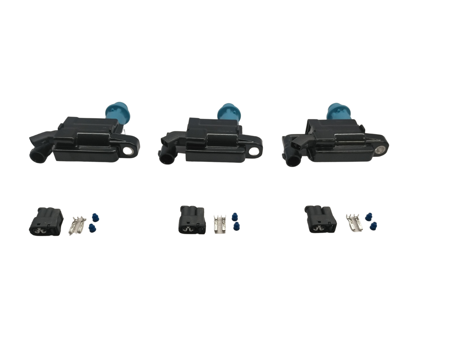 1JZ / 2JZ VVTI COIL PACKS x 3 - CONNECTORS, PINS AND SEALS INCLUDED