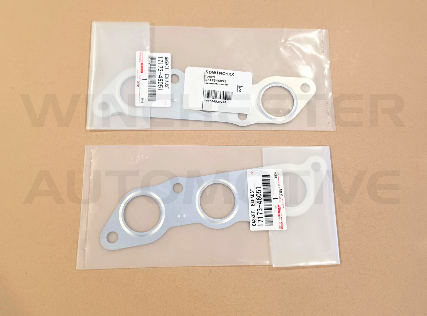 2JZ-GE VVTI OEM EXHAUST GASKET x 2 - 17173-46051
