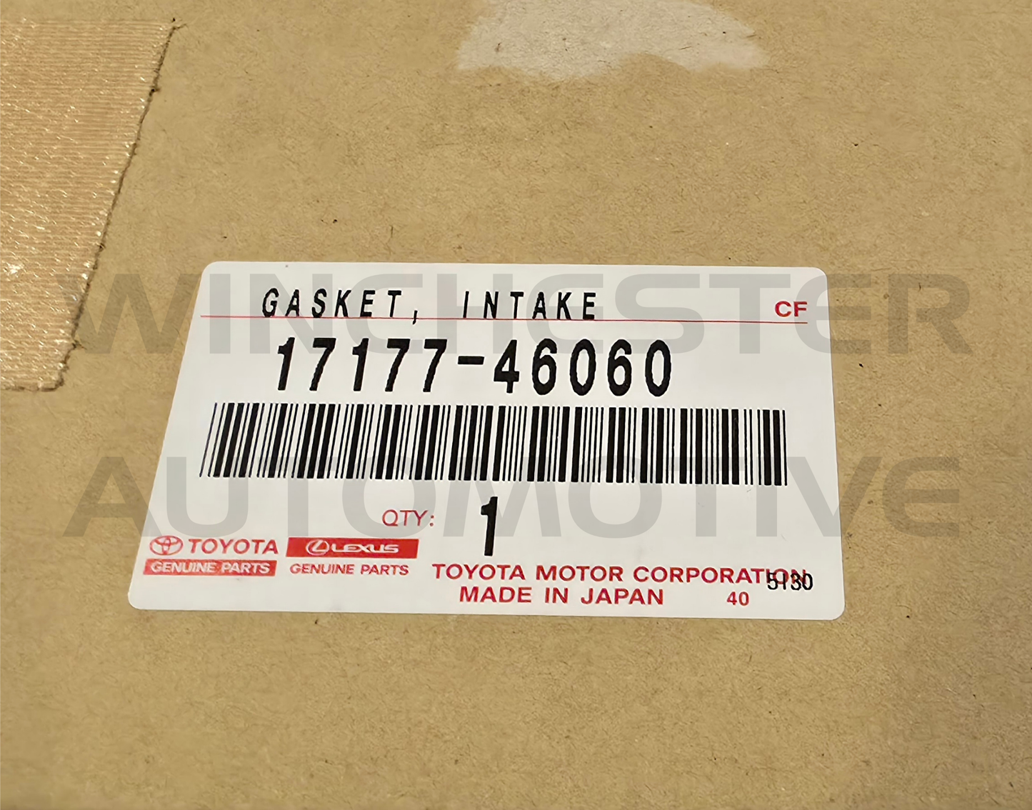 2JZ-GE VVTI GASKET, INTAKE MANIFOLD TO HEAD, NO.1 - 17177-46060