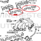 AFTERMARKET 1FZ-FE EXHAUST GASKETS - PAIR