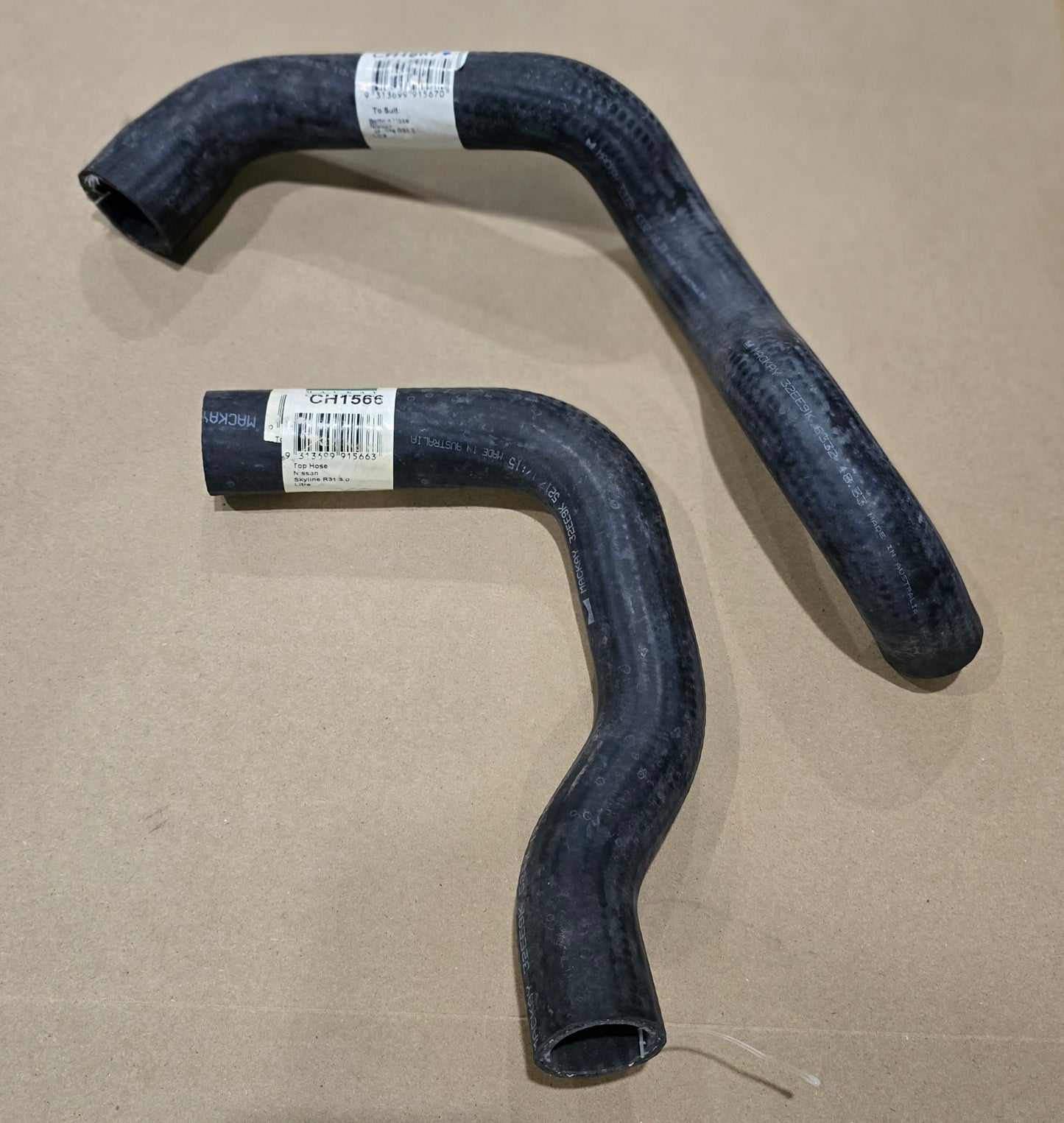 R31 3.0L SKYLINE TOP AND BOTTOM RADIATOR HOSES - MACKAY