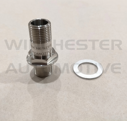 1JZ / 2JZ OIL COOLER DELETE FITTING / OIL COOLER DELETE BYPASS HOSE