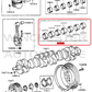 TAIHO 1FZ-FE MAIN BEARING SET - STD SIZE