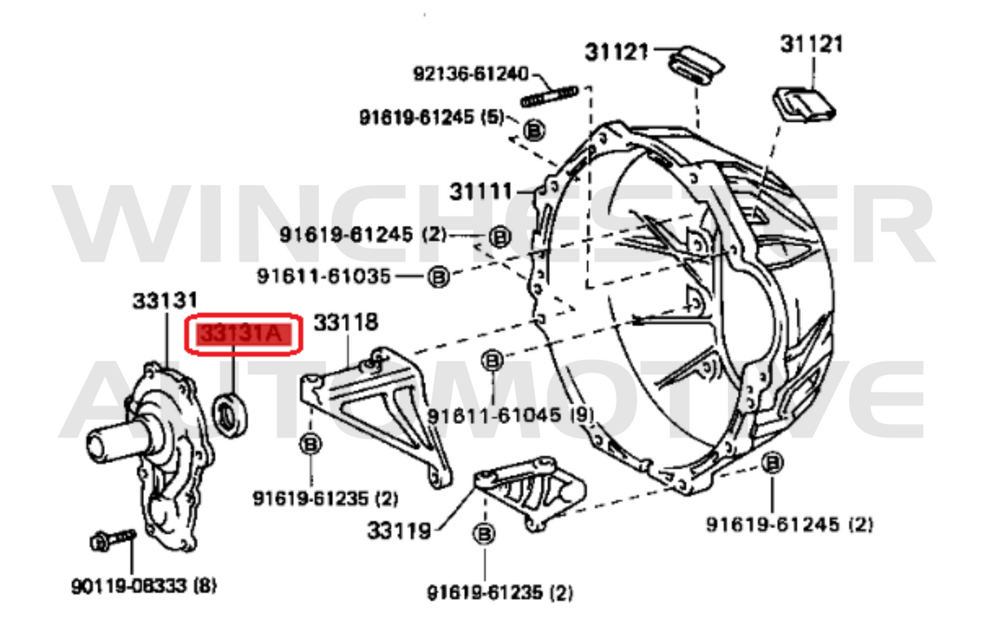 1FZ-FE OEM MT FRONT SEAL - 9311-35023