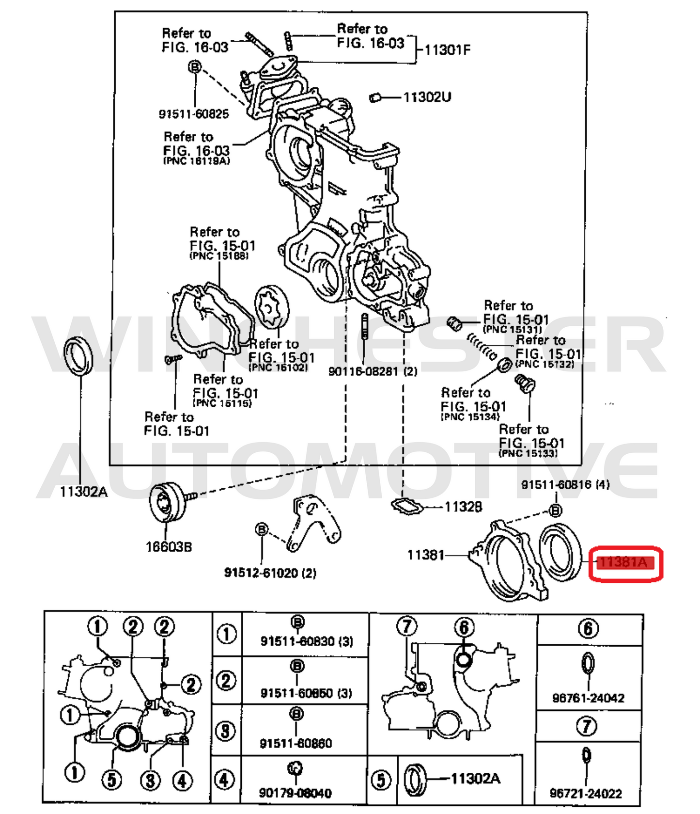 1FZ-FE THO REAR MAIN SEAL