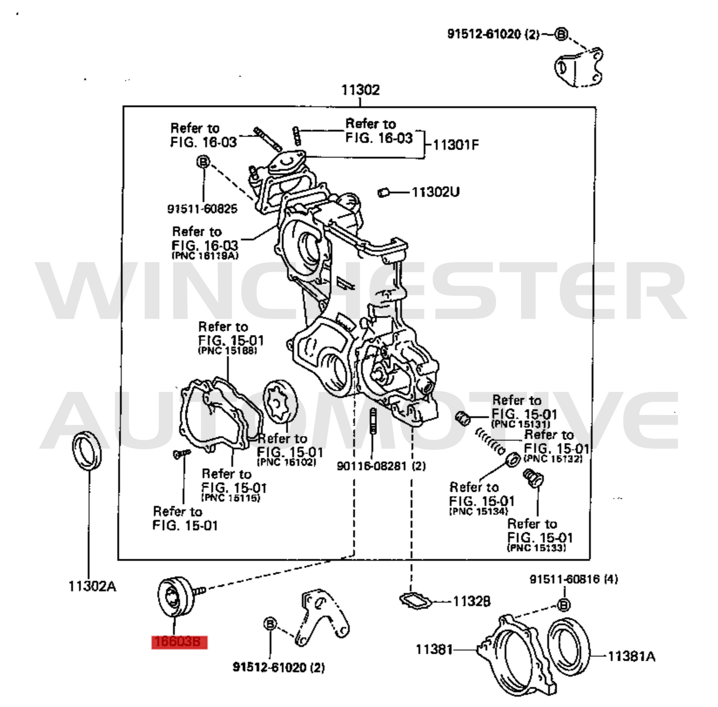 NSK 1FZ-FE SERPENTINE BELT PULLEY