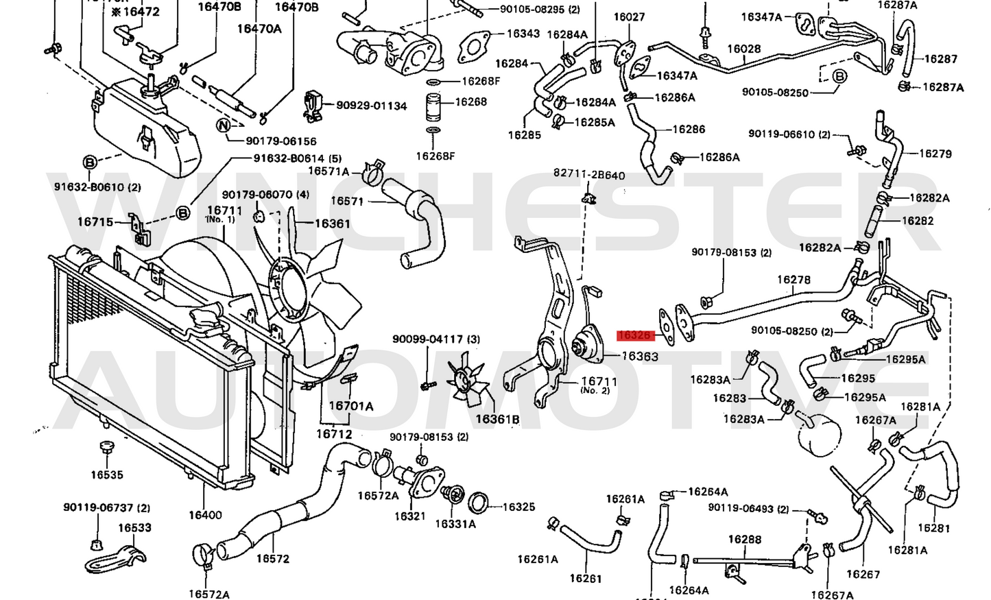 1JZ / 2JZ WATER PUMP TO REAR HARD PIPE GASKET