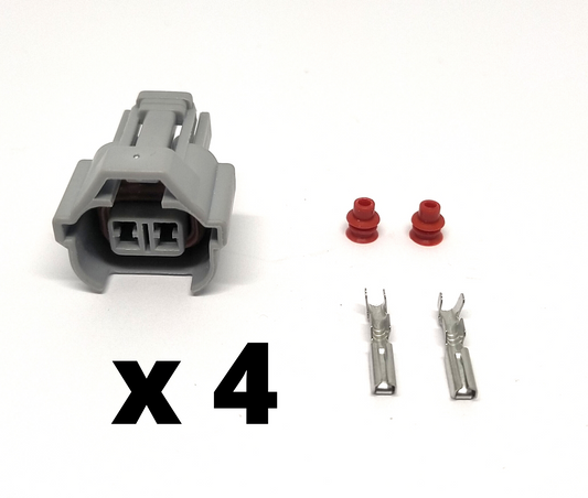 4 x DENSO HI GUIDE INJECTOR CONNECTORS