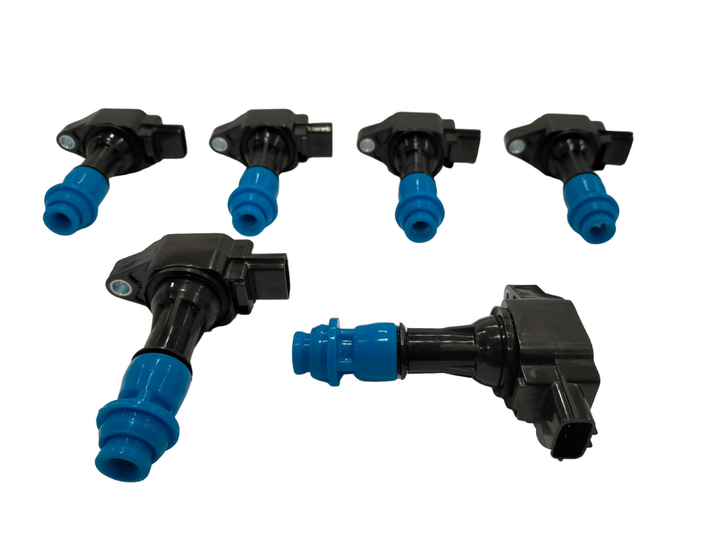 6 x AFTERMARKET R35 GTR COIL PACKS WITH SHORT STALKS + FREE CONNECTORS, PINS AND SEALS