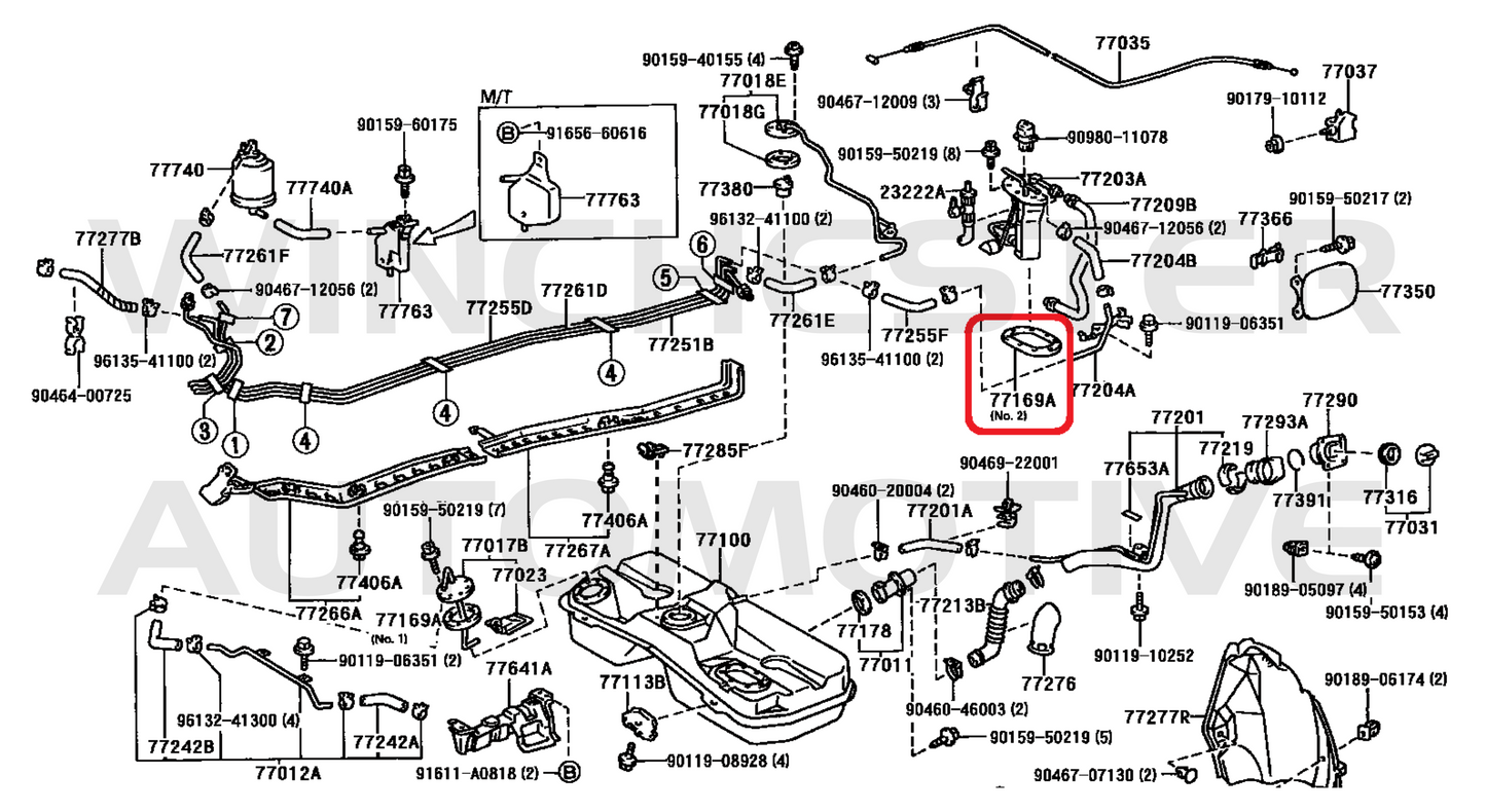 80 SERIES LANDCRUISER FUEL PUMP HANGER GASKET 77169-60010