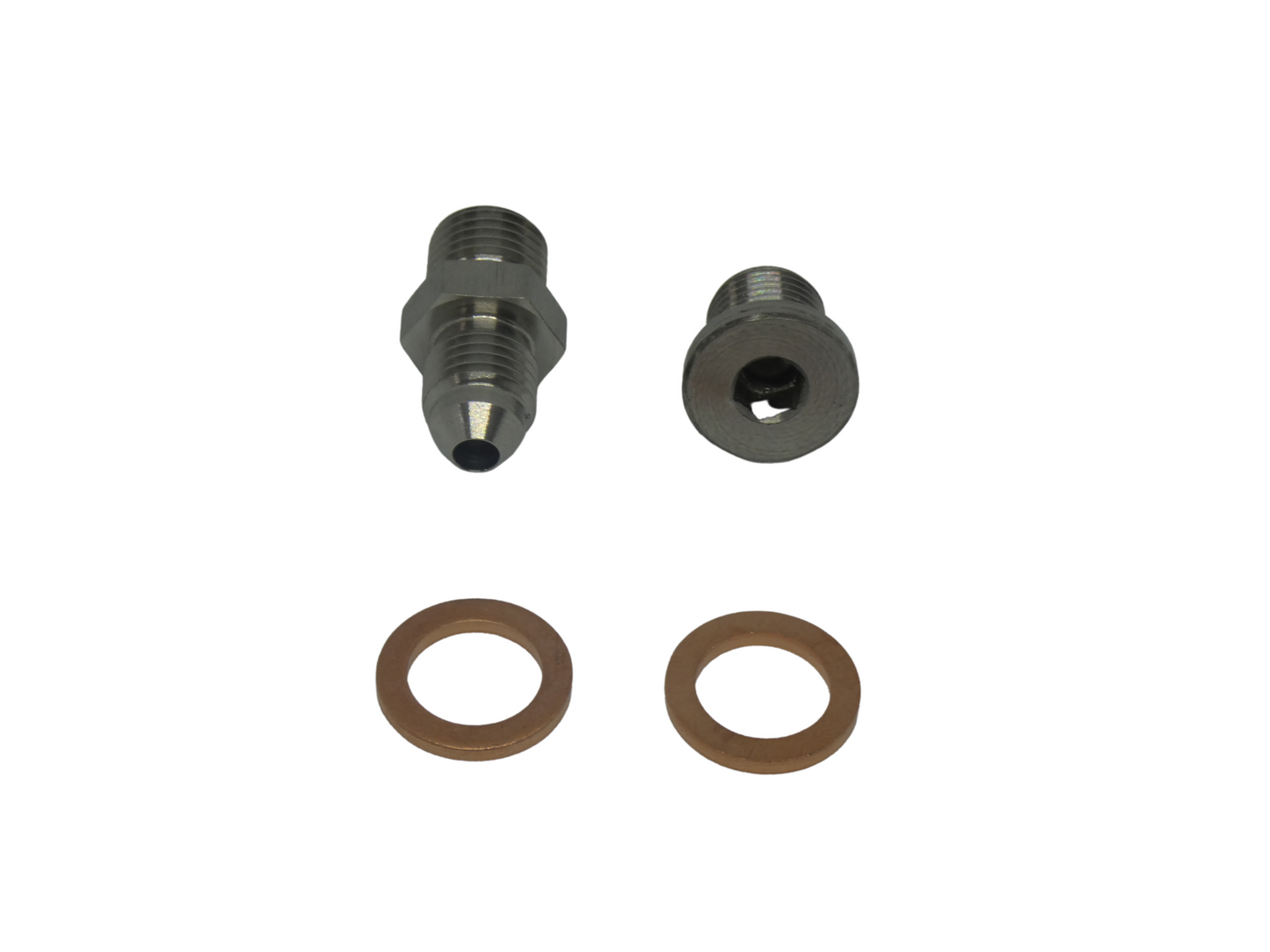 1JZ / 2JZ OIL FEED FITTINGS PACK. STAINLESS STEEL