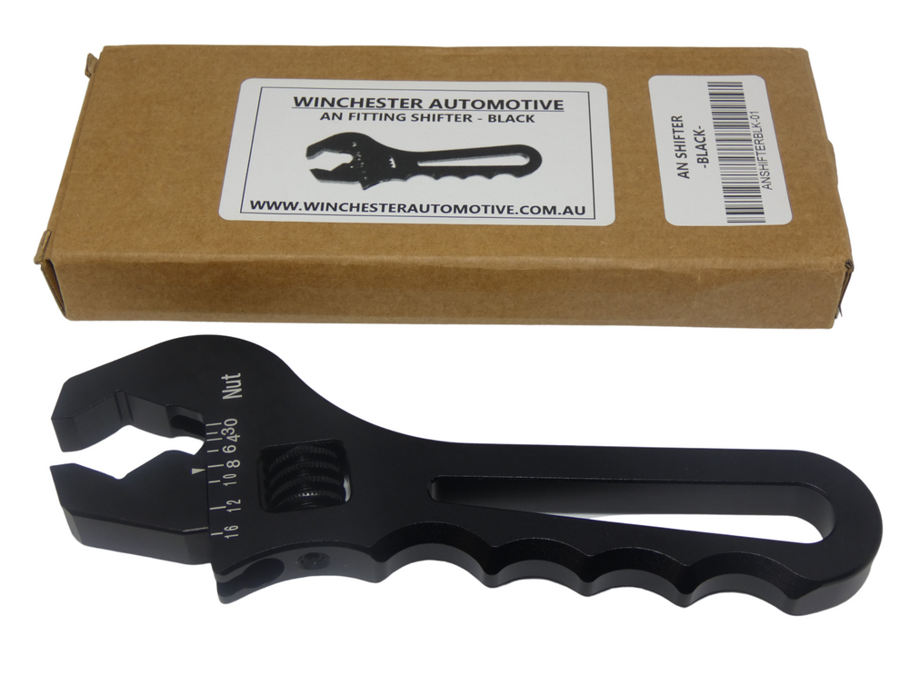 BILLET AN FITTINGS SHIFTER BLACK Winchester Automotive