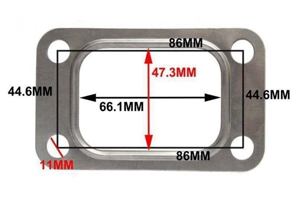 10 x T3 OPEN SCROLL TURBO GASKETS