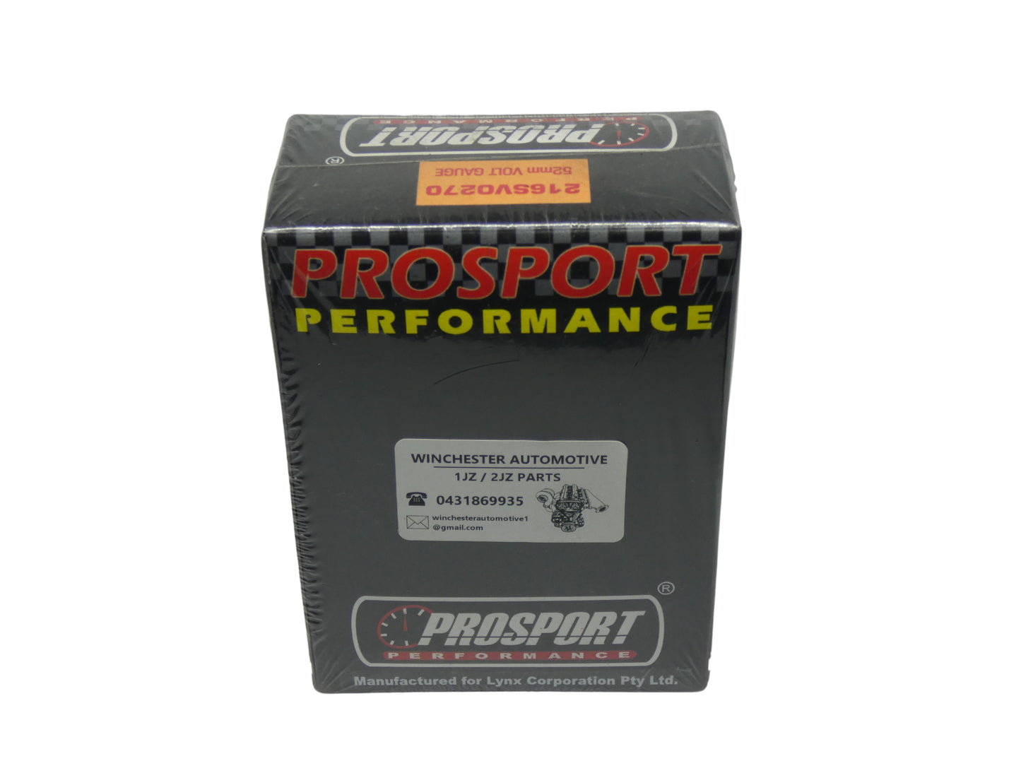 52MM PROSPORT SMOKE FACE VOLT GUAGE.