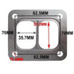 T4 DIVIDED TURBO GASKET - STAINLESS STEEL